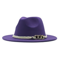 Luiyenes šešir šešir vune žene diskete paname kopče za kopče široke fedore klasične bejzbol kape