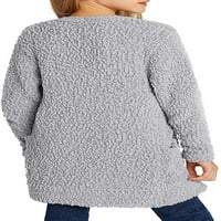 Luvamia Girls Cardigan Otvoreno prednji dugi rukav džemper s džepovima, veličine 4-13