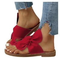 Cleance ispod $ odjeće žena, Axxd Ženske cipele Dame Flip Flops Sandals Weds Cipele Vanjske papuče za smanjivanje crvene 5,5