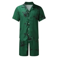 Zelena muška odijela muške ljetne velike veličine Fitness na otvorenom dvodijelno odijelo i djeluju odjeću pidžama