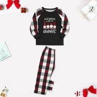 Vrijeme i Tru žene, Božićne pidžame za porodičnu opremu, sin kćeri, meka, crvena, božićna roditelj-dijete