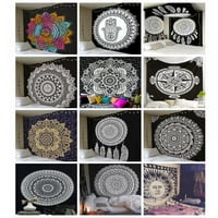 Chic Bohemian Mandala tapiserija Cvjetni zid viseći tapiserija Boho tapiserija Viseća modnog plemena