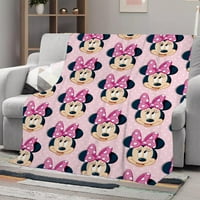 Minnie Mouse Flannel bacajte ćebeme smiješne kauč pokrivač za kaučur kauč za posteljinu