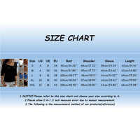 Ženska majica SojighXZC dugi rukavi Duks Ležerne prilike Moda Active odjeća Grafički ispis Ters Bluuses V-izrez Tops tamnoplave boje