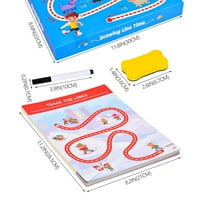 Obrazovna karta rano trening Dječje igračke kartice Color Control Pen Fokus Obrazovanje Obrazovanje Obrazovne igračke za godinu stare plastične višebojne