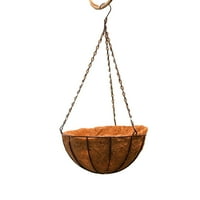 Metalni viseći sadnica kokosa kolica okrugla čelična žica držač biljnog držača kockica viseći saksije