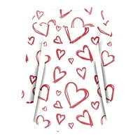 Žene tuničke vrhove Valentinovo, srce za srce, dugih rukava bluza Košulje Ležerne prilike Sakrij trbuh tuniku za gamaše