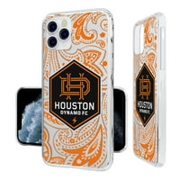 Houston Dynamo FC iPhone Paisley Design Clear futrola