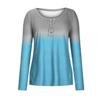 Ženske košulje dugih rukava Kleteni džemperi koji se proteže elastičnost Pulover Bodycon Mini džemper Ležerne aktivne košulje Pločene majice Raglan spajanje plaikov