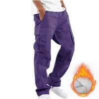 Muški duksevi, geometrijske pantalone plus veličine labave padžama hlače udobne struke hlače za muškarce