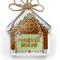Ornament tiskani jedan na strani zauvijek hljeb Kescuits Tart pekari Božićni neonblond