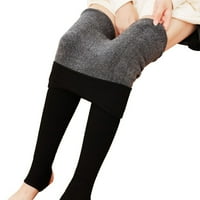 Žene Zimske guste pantalone Fleece obložene termalne rastezmene hlače za toplu posudu