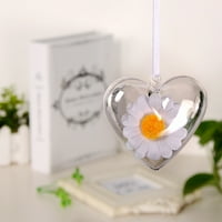 SunsuNrise set kreativnog oblika srca Viseći dekor prekrasan odvojivi plastični viseći kuglični privjesak za dom
