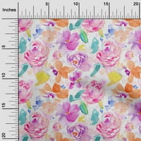Onuone Rayon Rose ružičasti tkanini cvijet votlor DIY odjeća prekrivajući tkaninu za ispis tkanine sa širokim dvorištem
