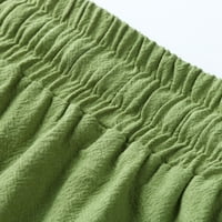 Poklonstveni muški teretni hlače čišćenje muške novih posteljina hlača nacrtaju elastične pune boje