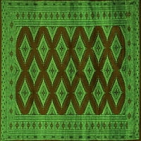 Ahgly Company Zatvoreni pravokutnik perzijski zeleni tradicionalni prostirci, 6 '9 '