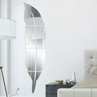 Southwit 3D perjuna ogledala vinil uklonjiva zidna naljepnica DIY kućni zidni umjetnički dekor Postavi