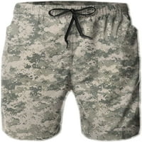 Muška vojska piksela kamuflaža kupaćim trupovima Kratke hlače za suho ploče sa mrežastim kratkim hlačama od tiskanih kratkih košulja S-3XL