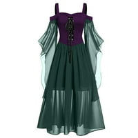Mafytytpr Gothic odjeća Women plus veličina Žene plus veličine Čipka od čvrstog hladnog ramena čipka