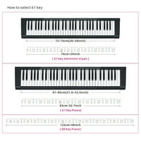 Otporavi piano tipkovnice naljepnice naljepnice za višekratnu silikonske klavirske naljepnice 88 tipki