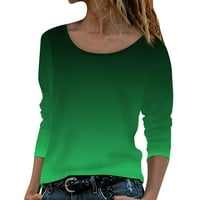 Ketyyh-Chn ženski povremeni vrhovi modna bluza Elegantni vrhovi Green, L