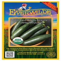 Everwilde Farms - LB organska ljepota Crna ljepota Sjemenke za skvoš - Zlatni paket za skupljanje