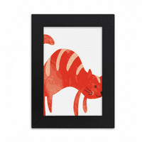 Crvena remena masna mačka životinja akvalizor za životinje Desktop Foto okvir Slika Display Art Slikarstvo Izložba