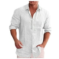 Modni brendovi muškarci majice dugih rukava casual pusti kaput Henley opuštena majica Novi dolasci poklon prihvatljivo bijelo m