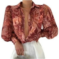 AUFMER Bluze za čišćenje za žene Down Duge Dame Solid Color Kombinezona Kratka suknja OFF SHAIST bez