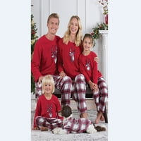 Božićna porodica podudaranje odjeće jelena ispis porodica božićne pidžame set za odrasle dječje djevojke za spavanje noćne odjeće kućna odjeća