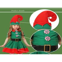 AFUNBABY CHING ELF kostim za odmor ELF Outfit Green Sassy Elf Porodična odeća za decu za odrasle Merry Xmas Carneval Party Coveut Outfits Set