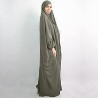 Ženska musliman jednodijelna molitvena haljina puna prekrivača islamska eid Jilbab nadzemna Abaya Kaftan