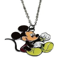 Mickey Mouse sa cvjetnim metalnim privjeskom za emajl na 20 lancu