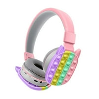 Imcute Kid-ušne slušalice, crtani Cat Ear dizajn dječje bežične igre za igre za tablet laptop pc