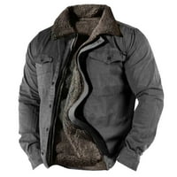FVWitlyh jakne za muškarce Pješačke kiše Muška zip up duksev za teške zimske duksere obložene jakne