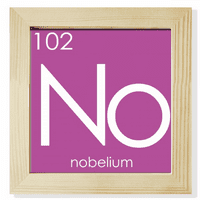 Kesteri elementi Period Aktinide Nobelium No Square Frame Frame Wall Stollop prikaz