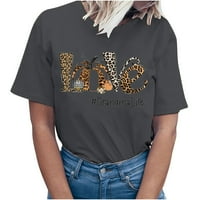 Ženska majica Dan Poklon majica Love GrandMalife Print Tees Short rukavi Elegantni dame Košulje Bluze