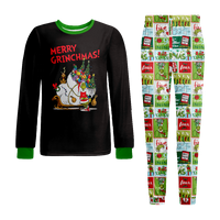 Usklađivanje božićne pidžame Set Božić Santa Monster Crtani ispis djece-dječje-ljubimce-kućne ljubimce