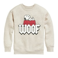 Kikiriki - Woof Snoopy - Todler i omladinska posada Fleece Dukserice