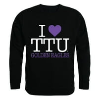 Love Ttu Tennessee Tech University Golden Eagles Crewneck Duks pulover Duks Heather Grey Medium