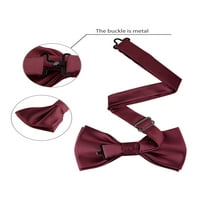 Allegra K Muška kravata za pričvršćivanje sa odgovarajućim džepnim kvadratima za poslovno uzročno