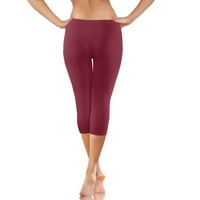 Xysaqa Capris gamaše za žene Ležerne prilike ljetne maslačke meke tajice Tummy-Control Yoga hlače za