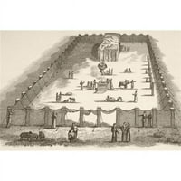 Tabernakul u pustinji, uključujući sud tabernakula iz ilustracije 19. stoljeća, - veliki