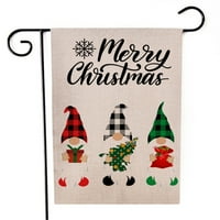 Sretan božićni zastava Classic Santa Claus Elk Snowman Viseća zastava Dekor za zastavu Klasični Santa