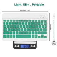 U lagana tastatura i miš sa pozadinom RGB svjetla, višestruki tanak punjiva tipkovnica Bluetooth 5.