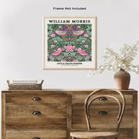Vintage William Morris Poster - Retro Deco Print - jagoda, ptice, voće, botanički, cvjetni - Uključeni