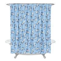 Smrznuta zavjesa za zavjese sa kupatilom sa kukama vodootporne tkanine zaslon za kupanje-D, 150 *