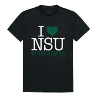 Ljubav NSU sjeveroistočna državna univerzitet Riverhawks majica Crna X-velika