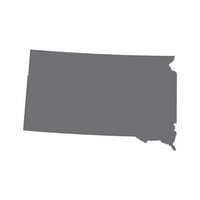 Južna Dakota u obliku naljepnice naljepnica naljepnica - samoljepljivi vinil - otporan na vremenske