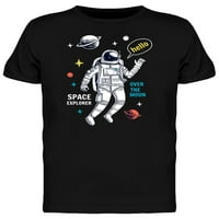 Plutajući grafički majica astronaut muškarci -Image by Shutterstock, muški XX-Large